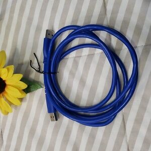 USB to USB cable 6' length blue BOGO8